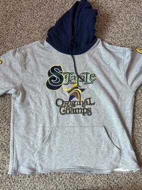 Staple Original Champs Hoodie Size 3XL Gray Navy